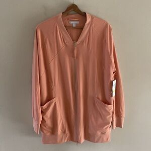 Zella Long Full Zip Windbreaker Jacket
